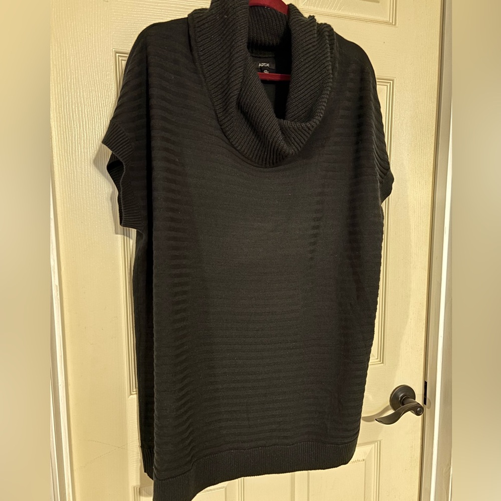Apt. 9 Women's Elegant Black Cowl Neck Sweater